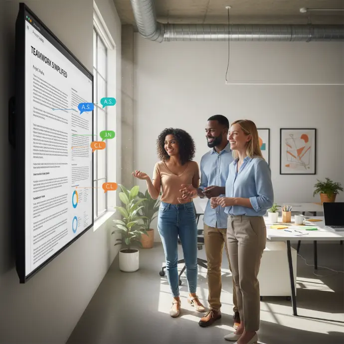 Gestion des documents entreprise - partage et collaboration professionnels