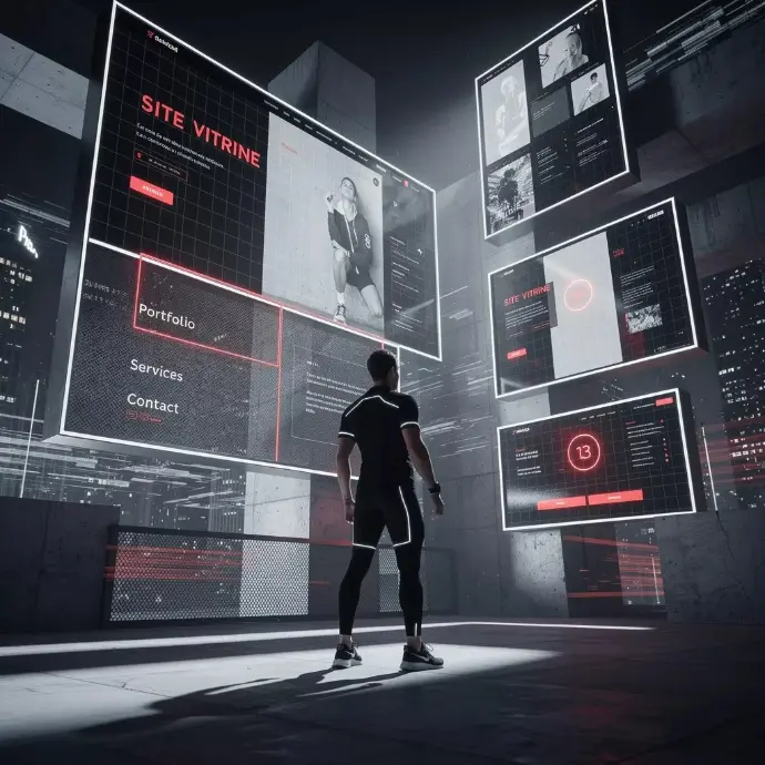 Maquette site vitrine - conception et validation avant développement