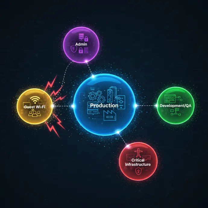 Segmentation réseau - VLAN et isolation des systèmes critiques