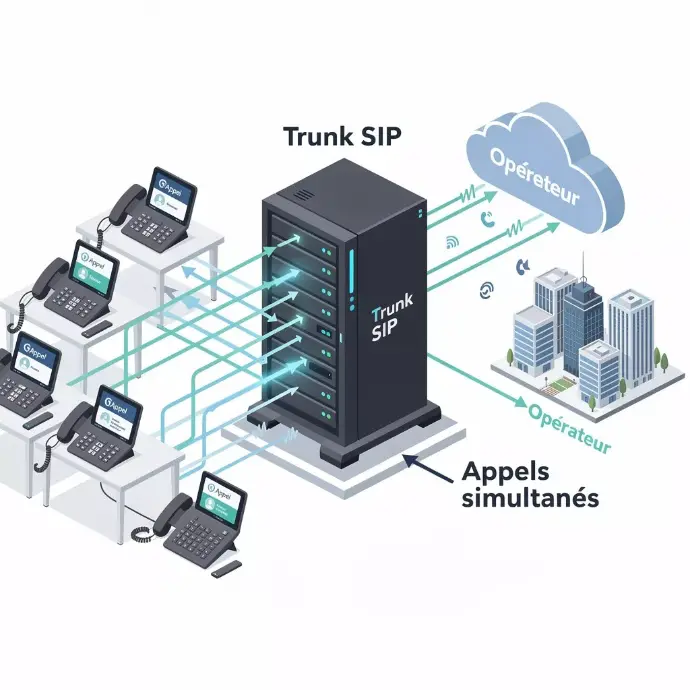 SIP trunking - remplacement des lignes RNIS par IP