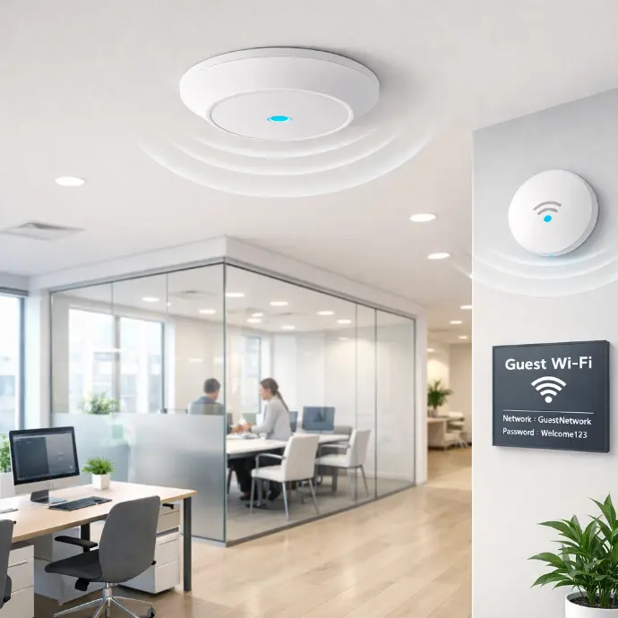 WiFi invité sécurisé - accès internet isolé pour visiteurs