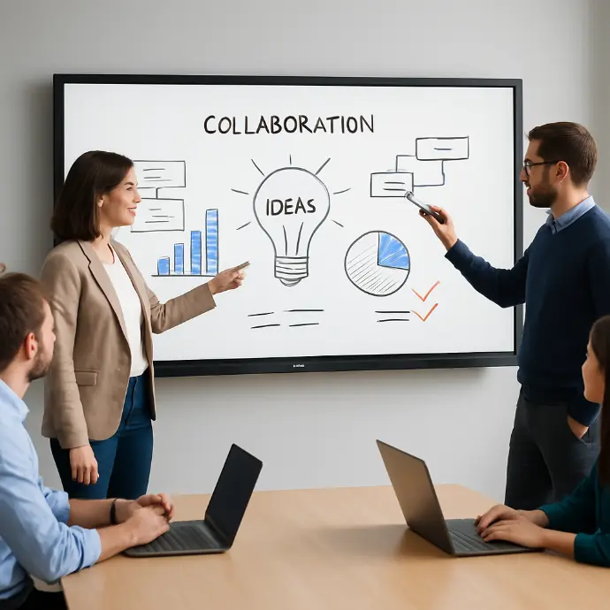 Paperboard numérique entreprise - tableau blanc interactif professionnel