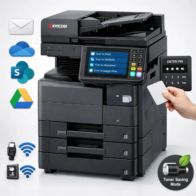 Photocopieur A4 N&B recto-verso - économies et productivité