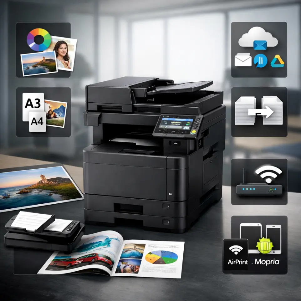 Photocopieur A3 couleur réseau - partage et gestion centralisée