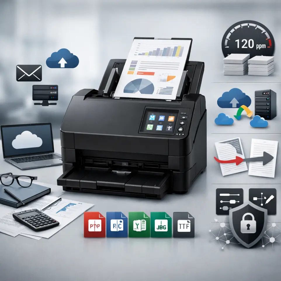 Scanner document bureau - dématérialisation et archivage numérique