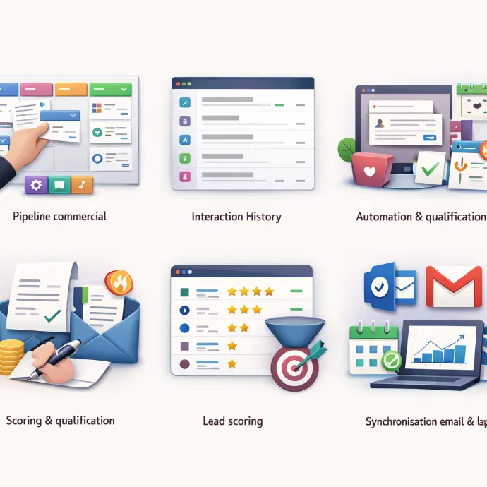 CRM et marketing - gestion client et automatisation marketing intégrées