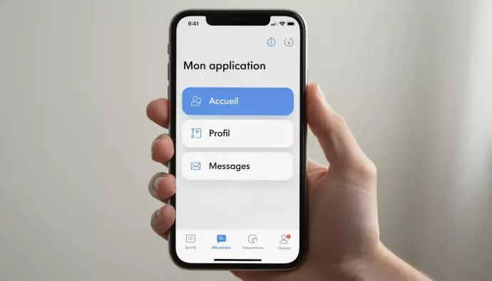 App mobile e-commerce - boutique en ligne sur smartphone