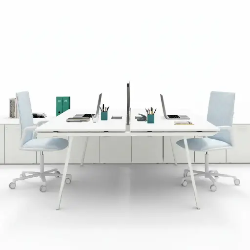 🪑 Bureau Bench 2 Postes (Open Space)