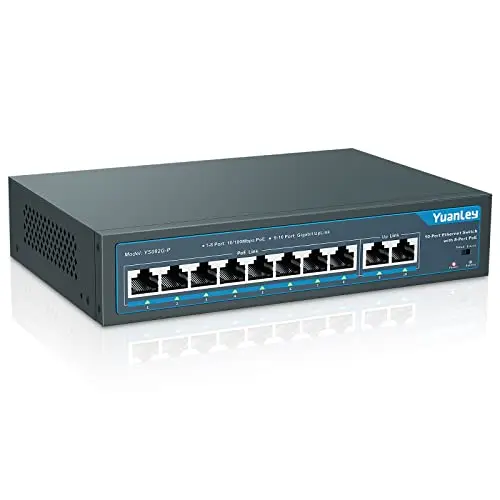 SWITCH 8 PORTS DONT 4 PORTS POE (NON MANAGEABLE)